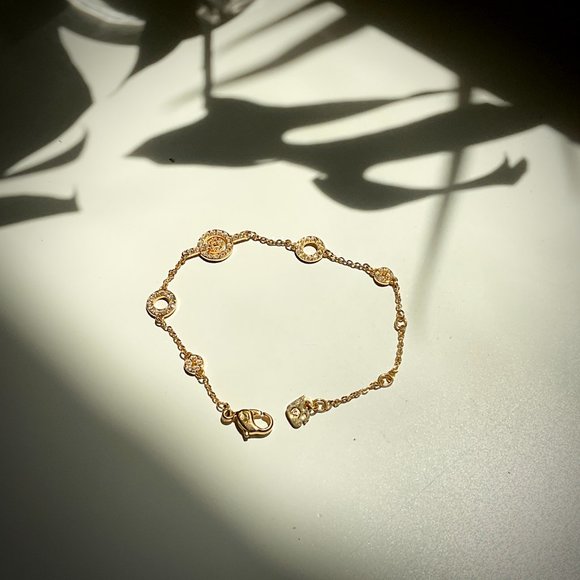 Swarovski Crystal Gold Plated Bracelet - Picture 1 of 3